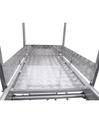 Передвижная лестница-подмости 9 ступеней с платформой и ограждением NV5510 Новая высота 5510109