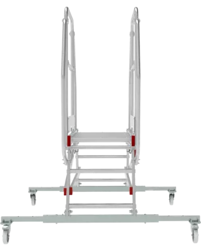 Передвижная двухсторонняя лестница-подмости с платформой 3 ступени NV5520 Новая высота 5520203