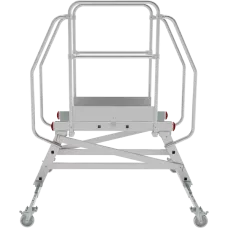 Передвижная двухсторонняя лестница-подмости с платформой 3 ступени NV5520 Новая высота 5520203