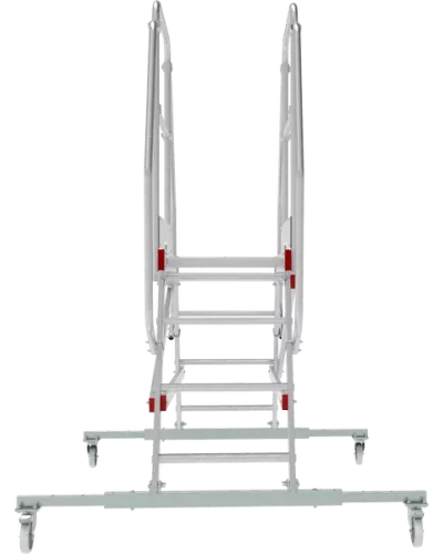 Передвижная двухсторонняя лестница-подмости с платформой 4 ступени NV5520 Новая высота 5520204