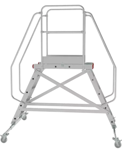 Передвижная двухсторонняя лестница-подмости с платформой 5 ступеней NV5520 Новая высота 5520205