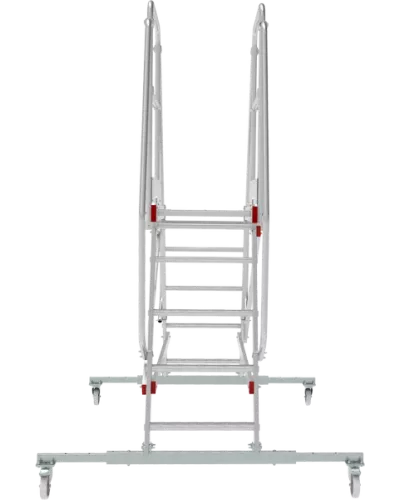 Передвижная двухсторонняя лестница-подмости с платформой 5 ступеней NV5520 Новая высота 5520205