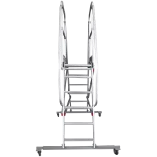 Передвижная двухсторонняя лестница-подмости с платформой 6 ступеней NV5520 Новая высота 5520206