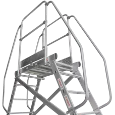 Передвижная двухсторонняя лестница-подмости с платформой 6 ступеней NV5520 Новая высота 5520206