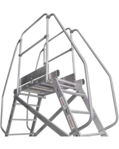 Передвижная двухсторонняя лестница-подмости с платформой 6 ступеней NV5520 Новая высота 5520206