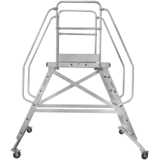 Передвижная двухсторонняя лестница-подмости с платформой 6 ступеней NV5520 Новая высота 5520206