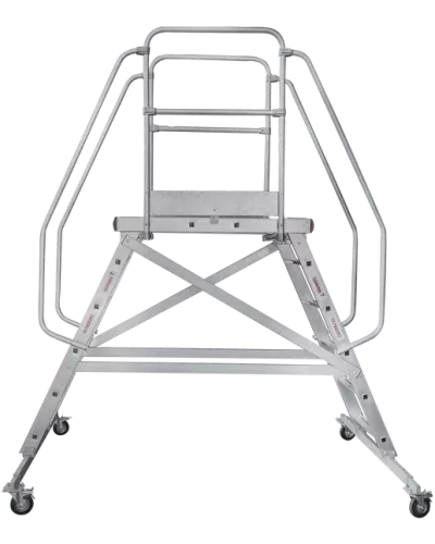 Передвижная двухсторонняя лестница-подмости с платформой 6 ступеней NV5520 Новая высота 5520206