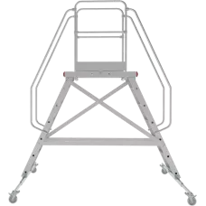 Передвижная двухсторонняя лестница-подмости с платформой 7 ступеней NV5520 Новая высота 5520207