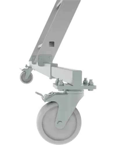 Передвижная двухсторонняя лестница-подмости с платформой 7 ступеней NV5520 Новая высота 5520207