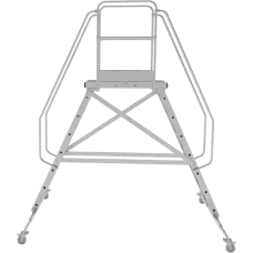 Передвижная двухсторонняя лестница-подмости с платформой 8 ступеней NV5520 Новая высота 5520208