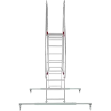 Передвижная двухсторонняя лестница-подмости с платформой 9 ступеней NV5520 Новая высота 5520209