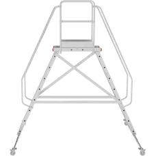 Передвижная двухсторонняя лестница-подмости с платформой 9 ступеней NV5520 Новая высота 5520209