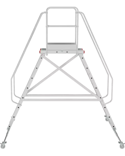 Передвижная двухсторонняя лестница-подмости с платформой 9 ступеней NV5520 Новая высота 5520209