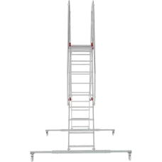 Лестница-подмости 2x10 передвижная двухсторонняя с платформой NV 5520 Новая Высота 5520210