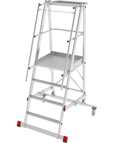 Передвижная складная лестница-стремянка с платформой 4 ступени NV5540 Новая высота 5540104