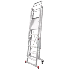 Передвижная складная лестница-стремянка с платформой 6 ступени NV5540 Новая высота 5540106