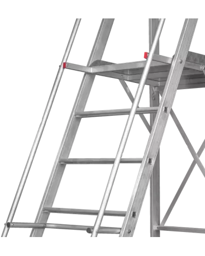 Передвижная складная лестница-стремянка с платформой 8 ступени NV5540 Новая высота 5540108