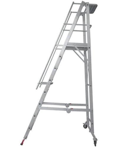 Передвижная складная лестница-стремянка с платформой 8 ступени NV5540 Новая высота 5540108