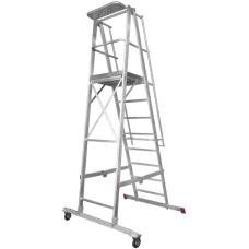 Передвижная складная лестница-стремянка с платформой 8 ступени NV5540 Новая высота 5540108