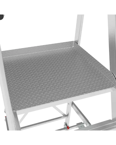 Передвижная складная лестница-стремянка с платформой 8 ступени NV5540 Новая высота 5540108