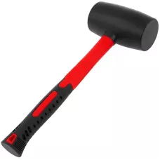 Киянка резиновая, 910 г, черная резина, фибергласовая рукоятка MATRIX 11194