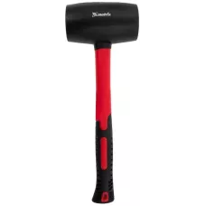 Киянка резиновая, 910 г, черная резина, фибергласовая рукоятка MATRIX 11194