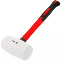 Киянка резиновая, 910 г, белая резина, фибергласовая рукоятка MATRIX 11198