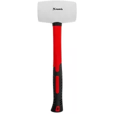 Киянка резиновая, 910 г, белая резина, фибергласовая рукоятка MATRIX 11198