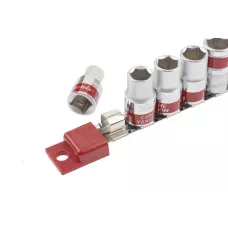 Набор торцевых головок 3/8, шестигранные, 10 шт, 8-19 мм MATRIX 13558