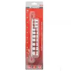 Набор универсальных торцевых головок 3/8, 10 шт, 8-19 мм MATRIX 13593