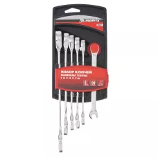 Набор ключей комбинированных, трещеточных 6 шт MATRIX 14511