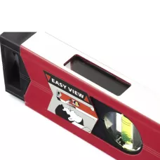 Уровень алюминиевый магнитный 400 мм, 3 глазка, усиленный MATRIX 34704