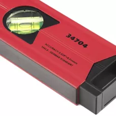 Уровень алюминиевый магнитный 400 мм, 3 глазка, усиленный MATRIX 34704