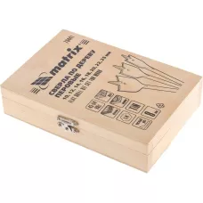 Набор сверл перовых по дереву, 10-12-14-16-18-20-22-25 мм MATRIX 70441