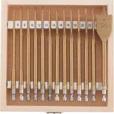 Набор сверл перовых по дереву, 6-25 мм MATRIX 70442