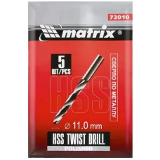 Сверло по металлу, 11 мм, полированное MATRIX 72010