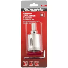 Сверло алмазное по керамограниту, 30 х 67 мм MATRIX 726303