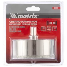 Сверло алмазное по керамограниту, 100 х 67 мм MATRIX 726883