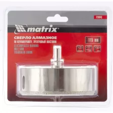 Сверло алмазное по керамограниту, 115 х 67 мм MATRIX 726943