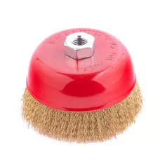 Щетка для УШМ, 125 мм, М14, "чашка",витая проволока MATRIX 74606