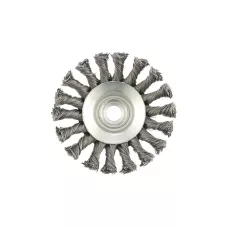 Щетка для УШМ, 100 мм, М14, "тарелка", проволока 0,5 мм MATRIX 74609