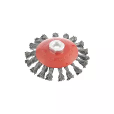 Щетка для УШМ, 115 мм, М14, "тарелка", проволока 0,5 мм MATRIX 74610