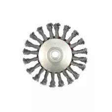 Щетка для УШМ, 125 мм, М14, "тарелка", проволока 0,5 мм MATRIX 74611