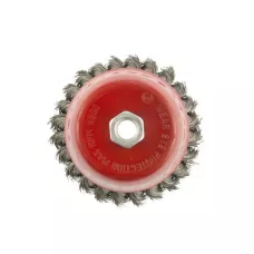 Щетка для УШМ, 100 мм, М14, "чашка", проволока 0,35 мм MATRIX 74615