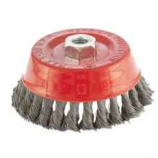 Щетка для УШМ, 125 мм, М14, "чашка", проволока 0,35 мм MATRIX 74617