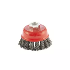 Щетка для УШМ, 65 мм, М14, "чашка", проволока 0,8 мм MATRIX 74621