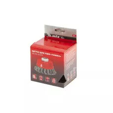 Щетка для УШМ, 65 мм, М14, "чашка", проволока 0,8 мм MATRIX 74621