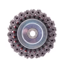 Щетка для УШМ, 100 мм, М14, "чашка", проволока 0,8 мм MATRIX 74623