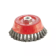 Щетка для УШМ, 125 мм, М14, "чашка", проволока 0,8 мм MATRIX 74625