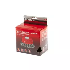 Щетка для УШМ, 125 мм, М14, "чашка", проволока 0,8 мм MATRIX 74625